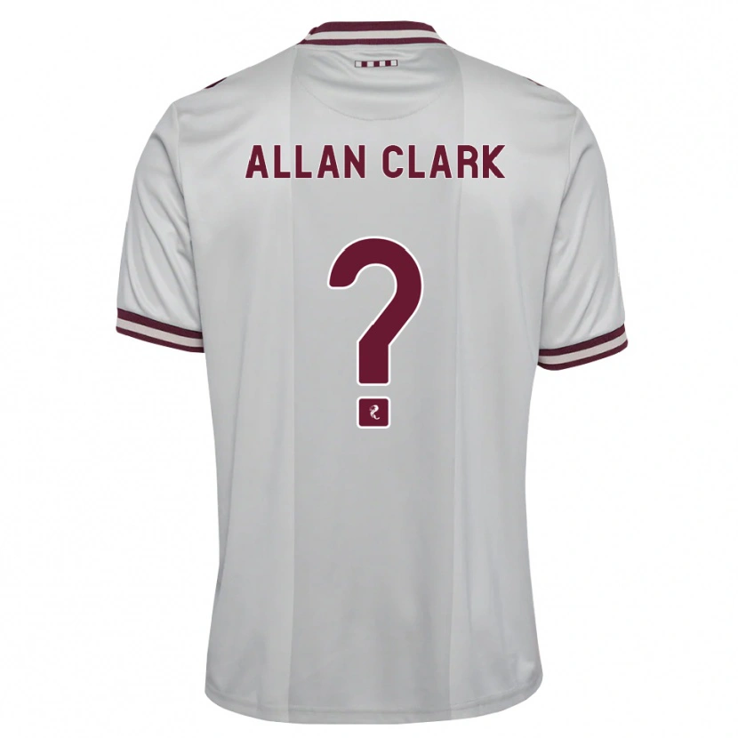 Danxen Women Allan Clark #0 White Burgundy Away Jersey 2026/27 T-Shirt