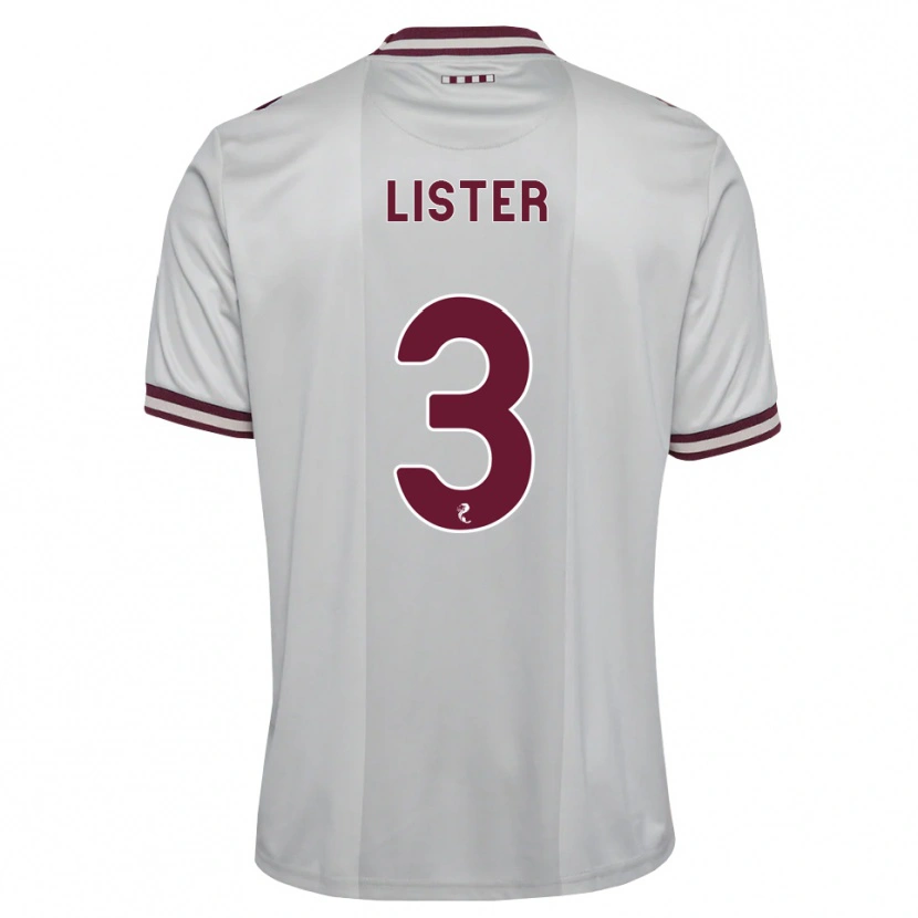 Danxen Women Henry Lister #3 White Burgundy Away Jersey 2026/27 T-Shirt