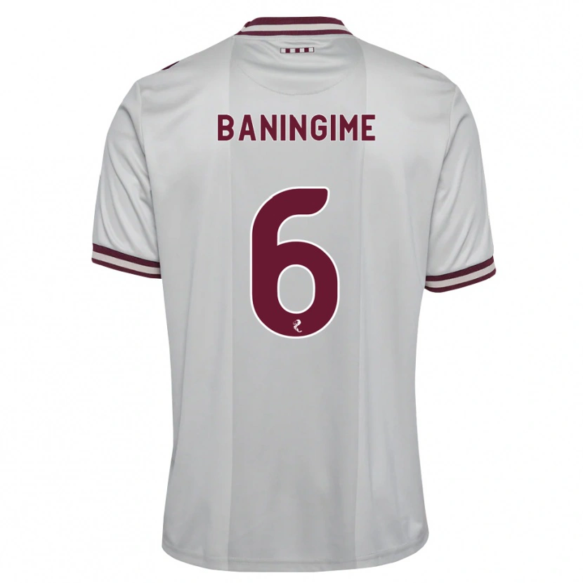 Danxen Women Beni Baningime #6 White Burgundy Away Jersey 2026/27 T-Shirt