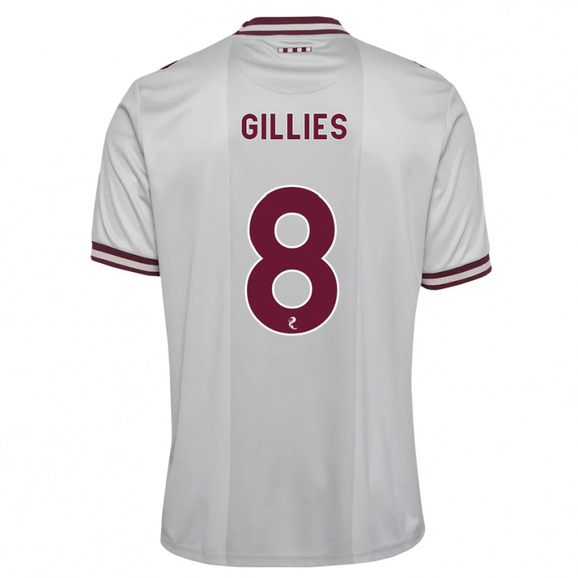 Danxen Women Matthew Gillies #8 White Burgundy Away Jersey 2026/27 T-Shirt