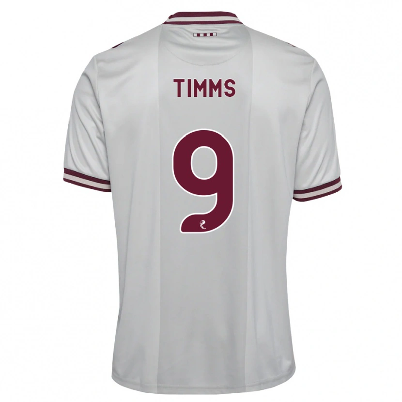 Danxen Women Georgia Timms #9 White Burgundy Away Jersey 2026/27 T-Shirt