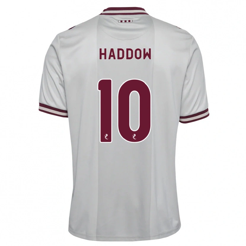 Danxen Women Aiden Haddow #10 White Burgundy Away Jersey 2026/27 T-Shirt
