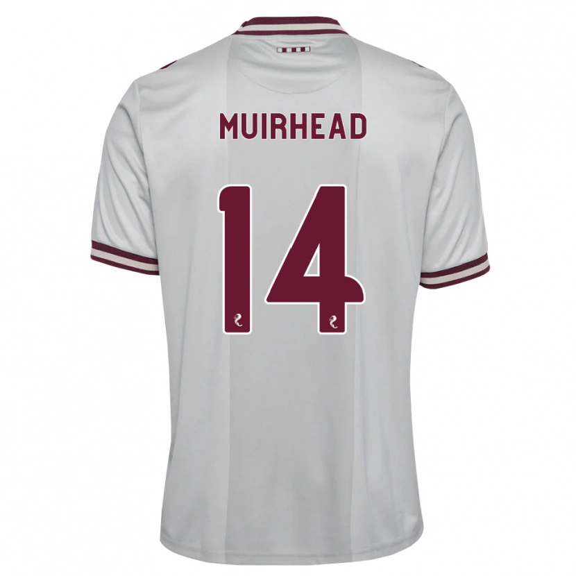 Danxen Women Owen Muirhead #14 White Burgundy Away Jersey 2026/27 T-Shirt