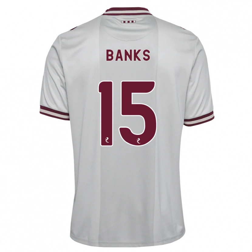 Danxen Women Euan Banks #15 White Burgundy Away Jersey 2026/27 T-Shirt