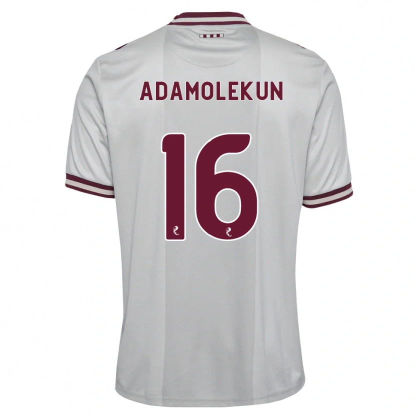 Danxen Women Olufolasade Adamolekun #16 White Burgundy Away Jersey 2026/27 T-Shirt
