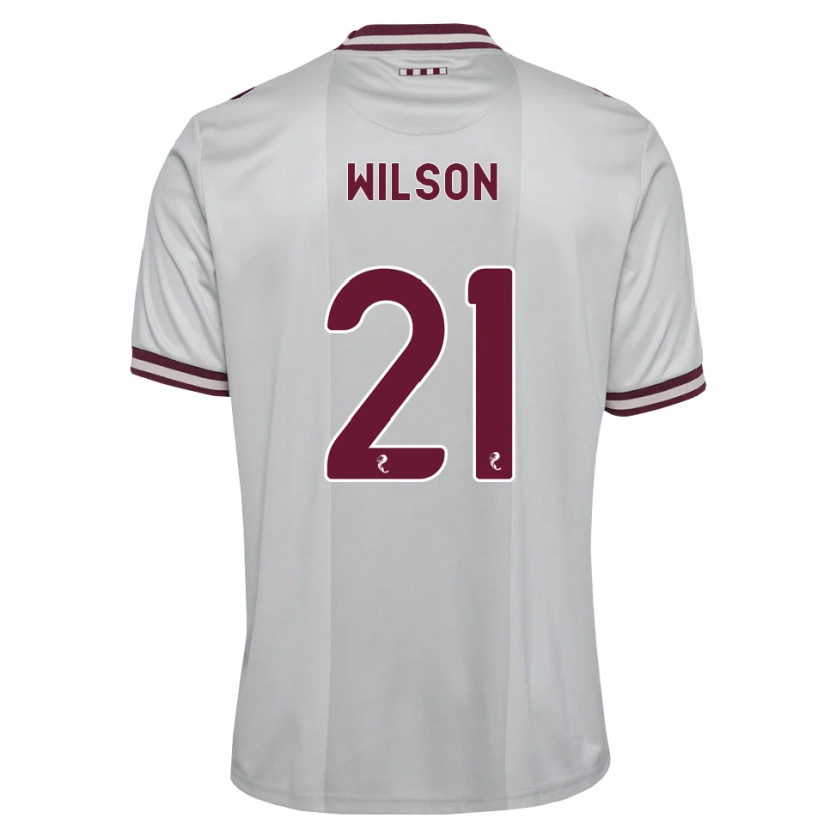 Danxen Women James Wilson #21 White Burgundy Away Jersey 2026/27 T-Shirt