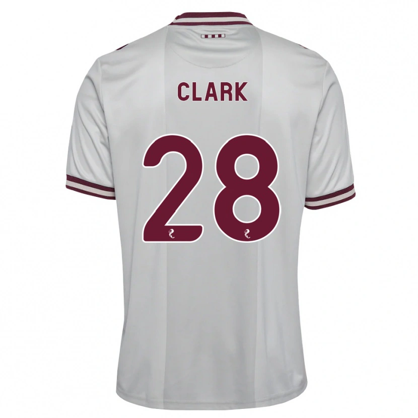 Danxen Women Zander Clark #28 White Burgundy Away Jersey 2026/27 T-Shirt