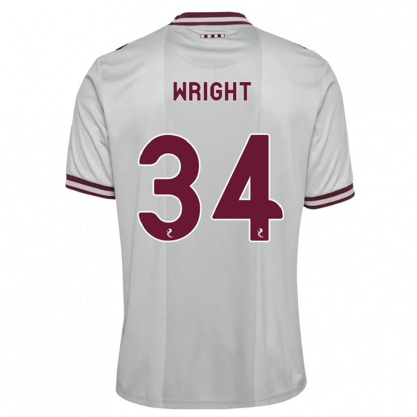 Danxen Women Kieran Wright #34 White Burgundy Away Jersey 2026/27 T-Shirt