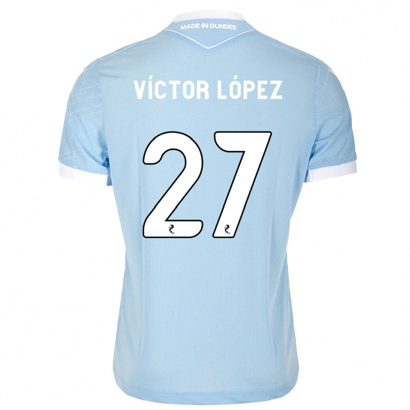 Danxen Women Victor Lopez #27 Lightsky Blue White Away Jersey 2026/27 T-Shirt