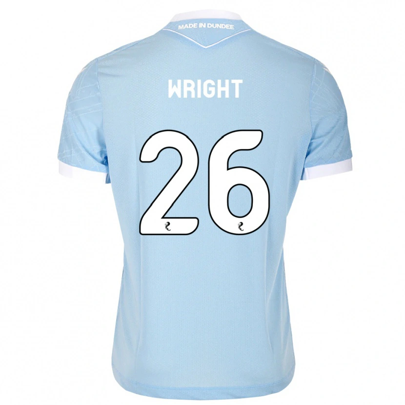 Danxen Women Joe Wright #26 Lightsky Blue White Away Jersey 2026/27 T-Shirt