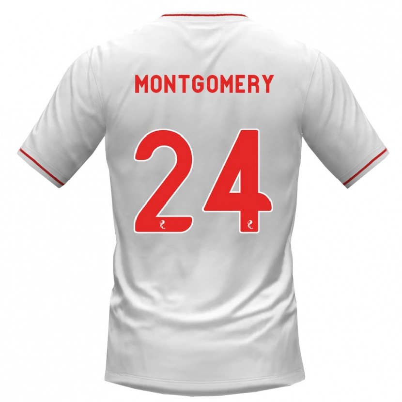 Danxen Kid Adam Montgomery #24 White Red Away Jersey 2026/27 T-Shirt