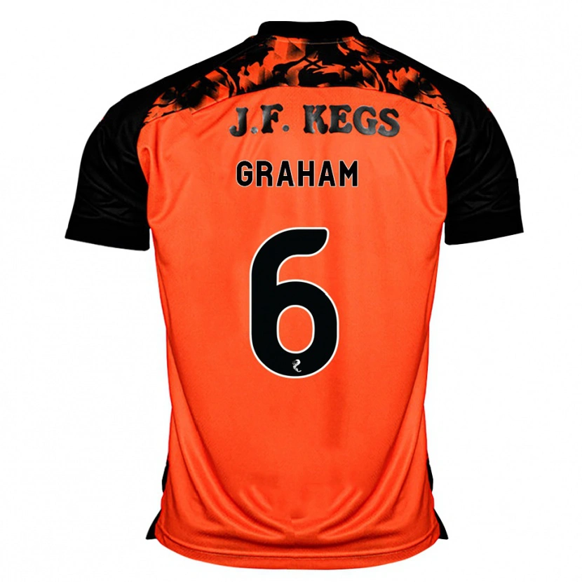 Danxen Kid Ross Graham #6 Orange Black White Home Jersey 2026/27 T-Shirt