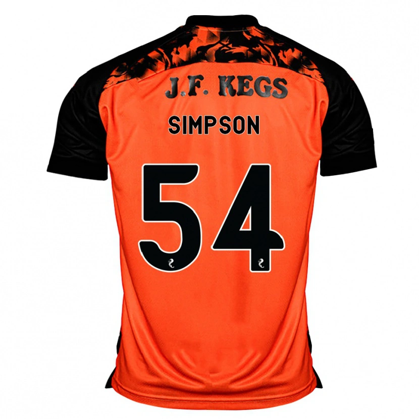 Danxen Kid Finlay Simpson #54 Orange Black White Home Jersey 2026/27 T-Shirt