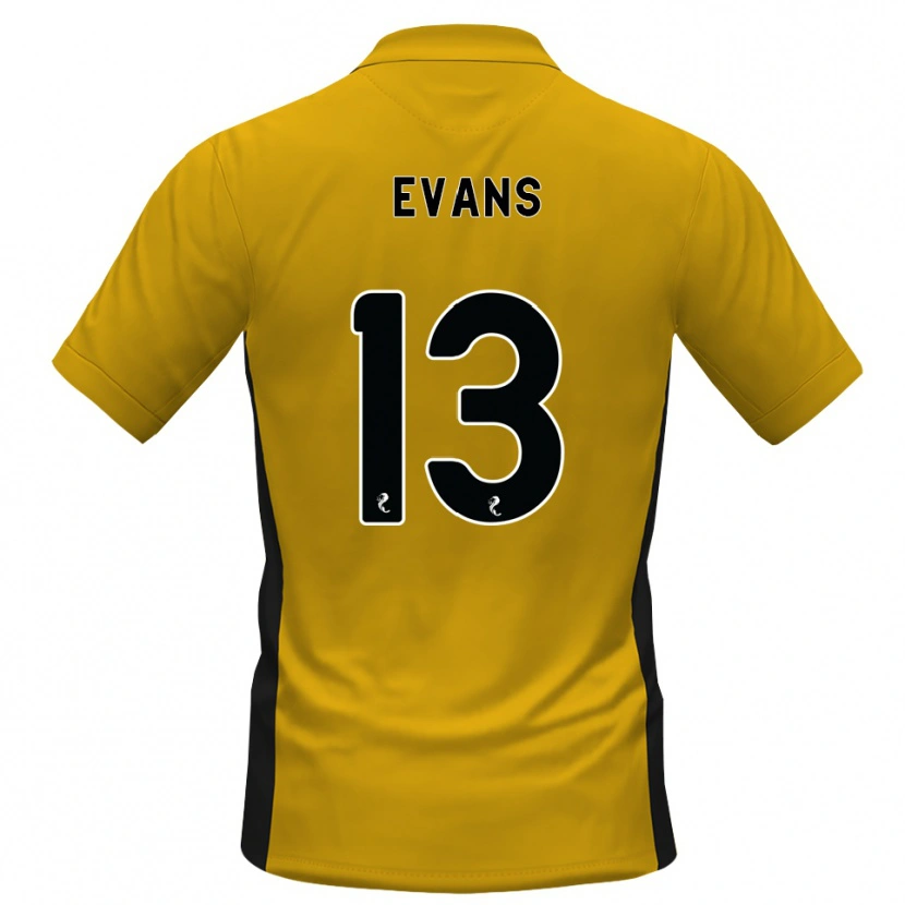 Danxen Kid Lauren Evans #13 Orange Black Home Jersey 2026/27 T-Shirt