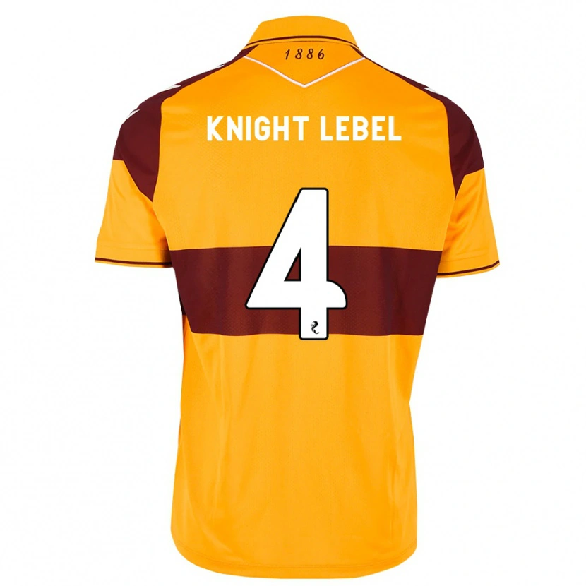 Danxen Kid Jamie Knight-Lebel #4 Maroon Orange Home Jersey 2026/27 T-Shirt