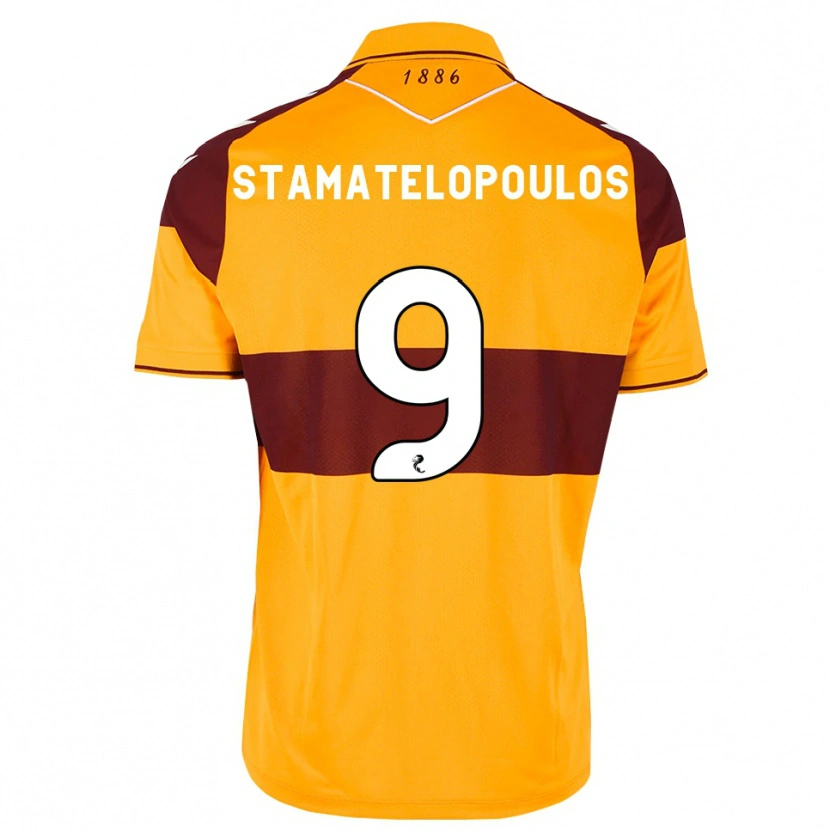 Danxen Kid Apostolos Stamatelopoulos #9 Maroon Orange Home Jersey 2026/27 T-Shirt