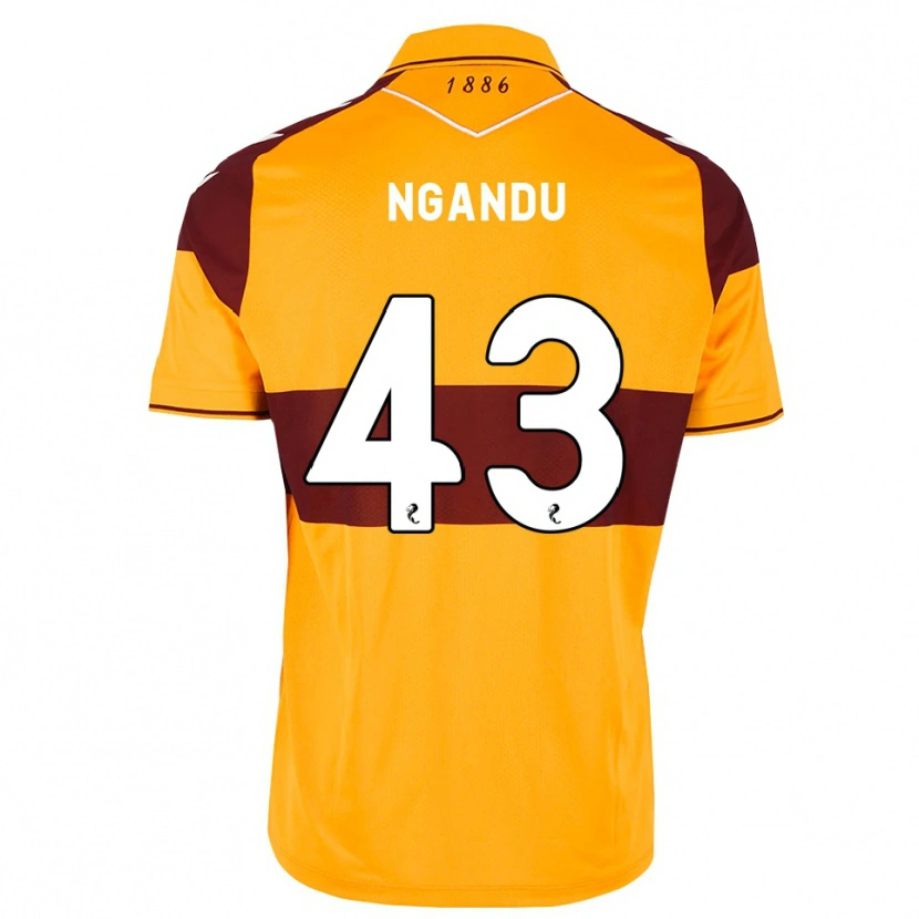 Danxen Kid Samuel Ngandu #43 Maroon Orange Home Jersey 2026/27 T-Shirt