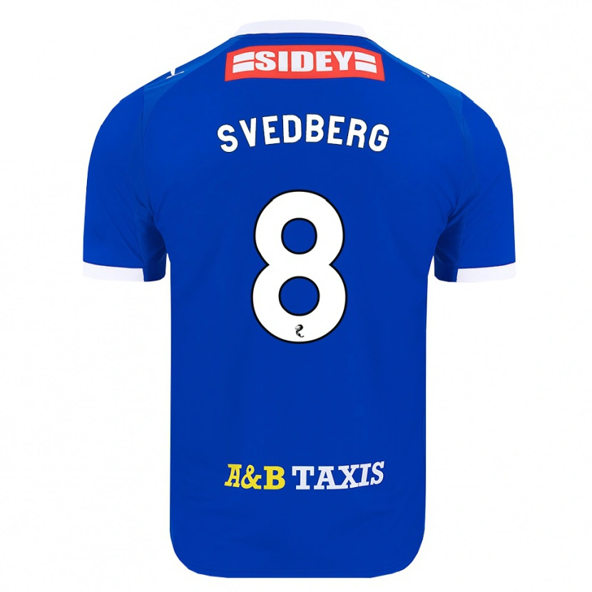 Danxen Kid Jonathan Svedberg #8 Blue Red Yellow Home Jersey 2026/27 T-Shirt