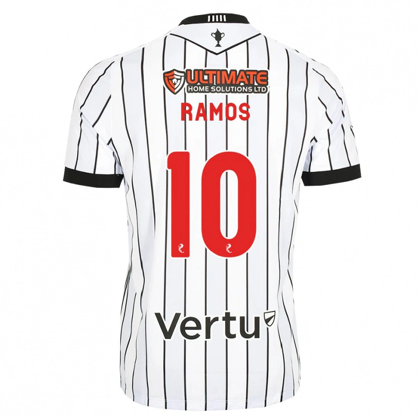 Danxen Kid Samuel Ramos #10 White Black Red Home Jersey 2026/27 T-Shirt