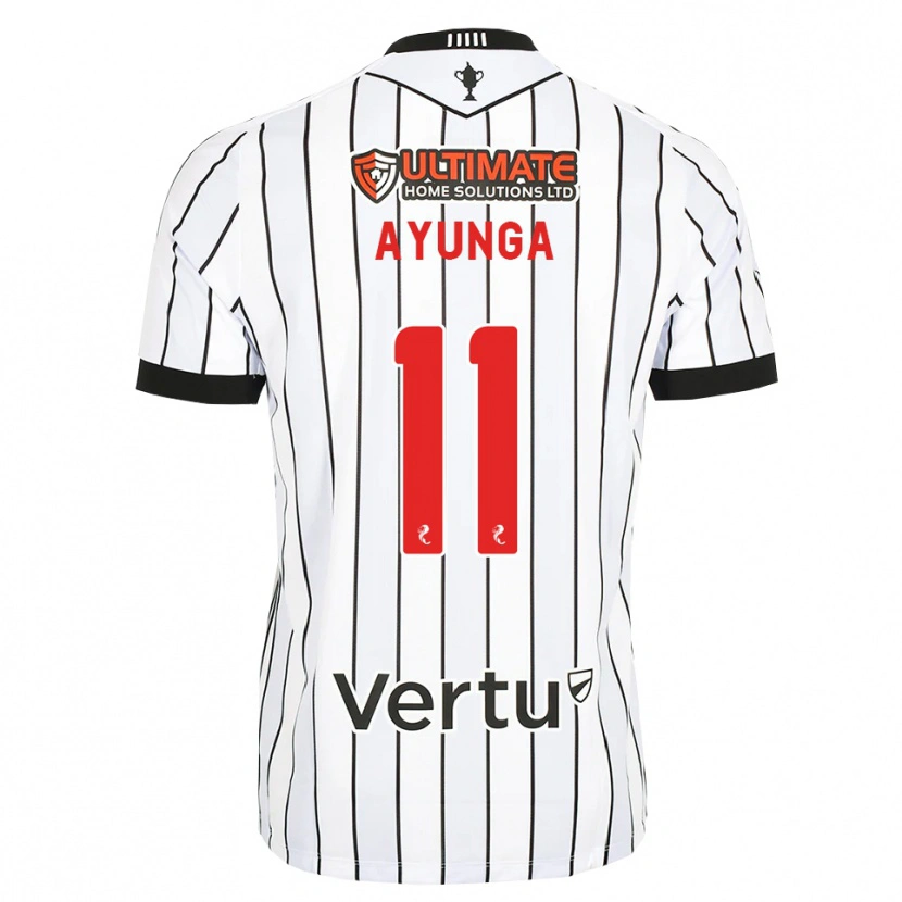 Danxen Kid Jonah Ayunga #11 White Black Red Home Jersey 2026/27 T-Shirt