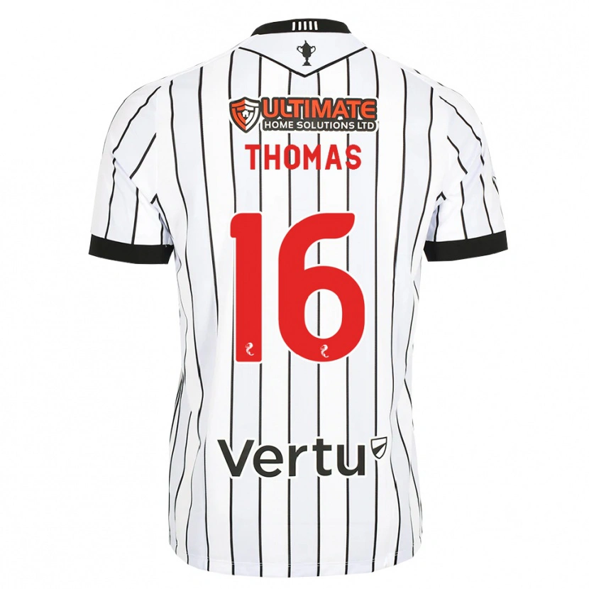 Danxen Kid Luke Thomas #16 White Black Red Home Jersey 2026/27 T-Shirt