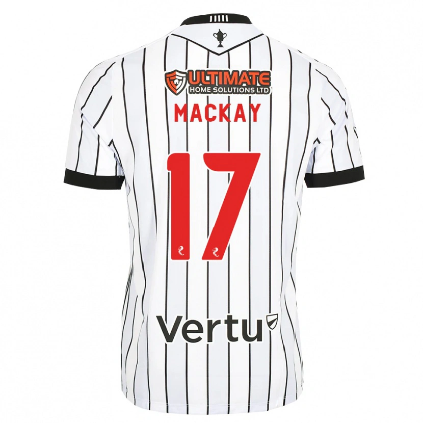 Danxen Kid Rory Mackay #17 White Black Red Home Jersey 2026/27 T-Shirt
