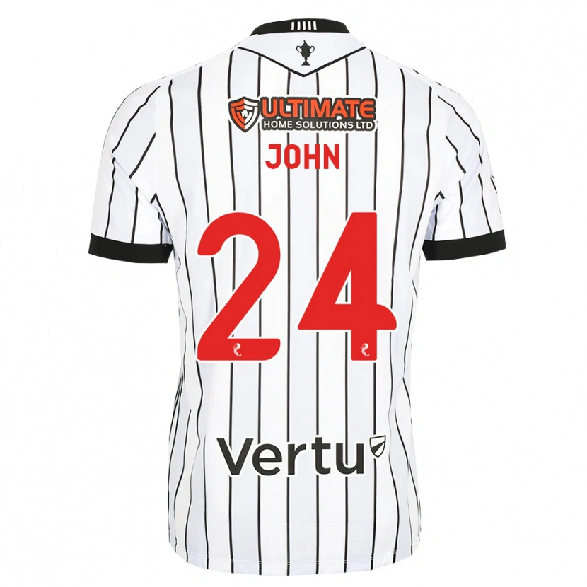 Danxen Kid Declan John #24 White Black Red Home Jersey 2026/27 T-Shirt