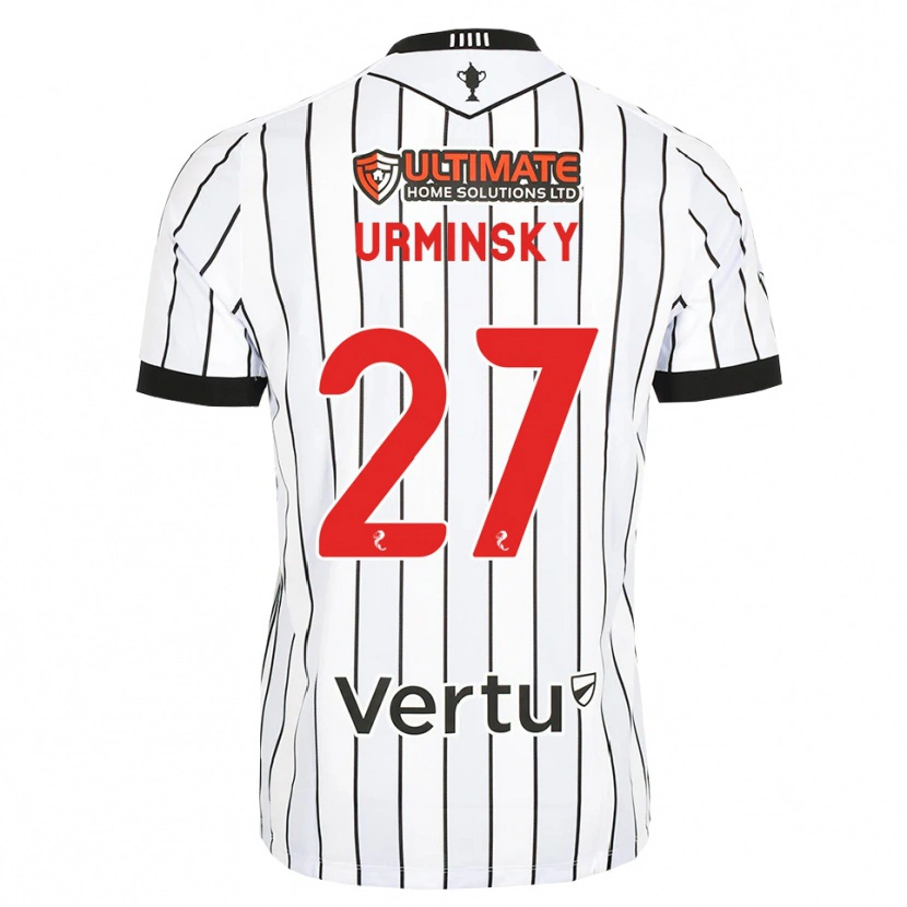 Danxen Kid Peter Urminsky #27 White Black Red Home Jersey 2026/27 T-Shirt