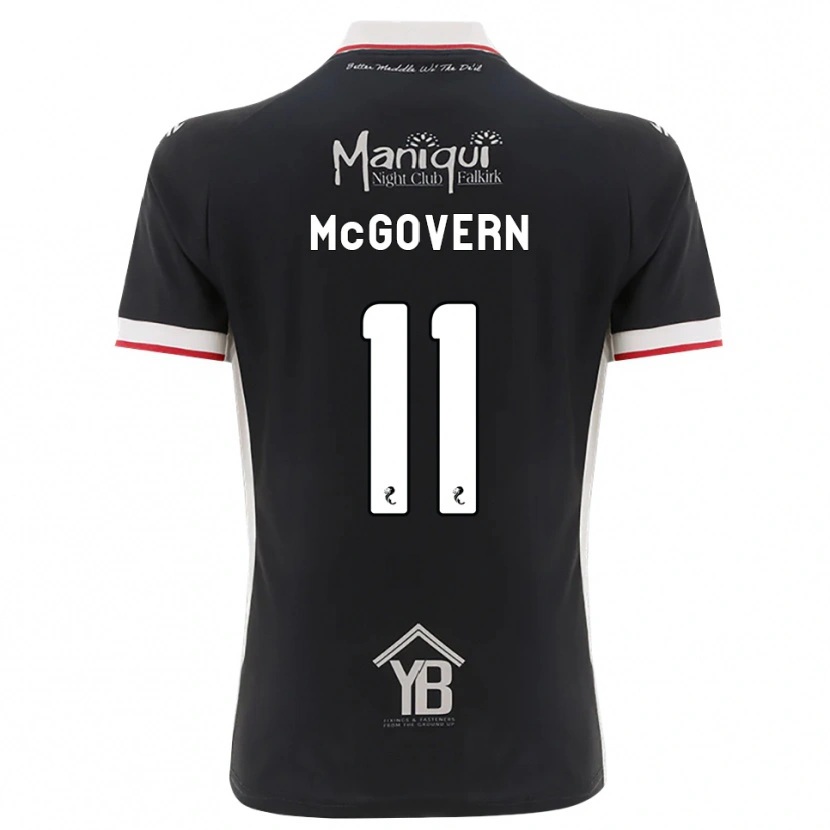 Danxen Kid Paul Mcgovern #11 Black White Red Home Jersey 2026/27 T-Shirt