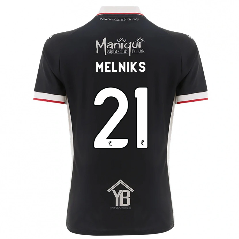 Danxen Kid Deniss Melniks #21 Black White Red Home Jersey 2026/27 T-Shirt