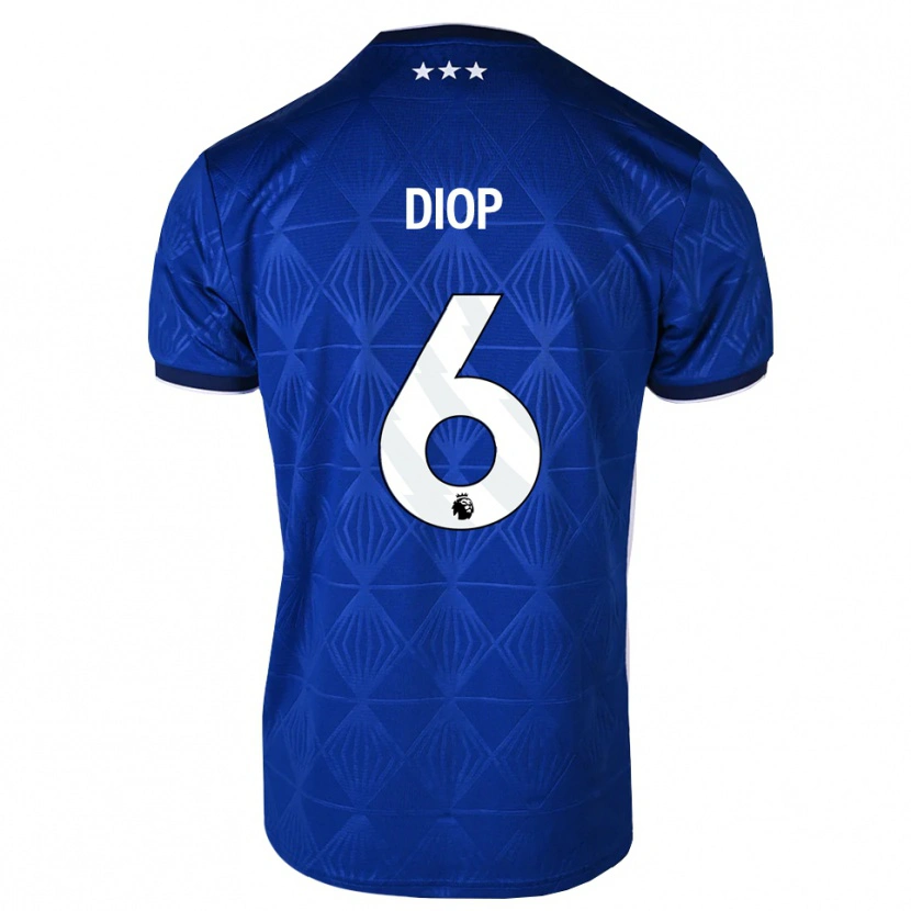 Danxen Kid Issa Diop #6 Mediumblue White Red Home Jersey 2026/27 T-Shirt
