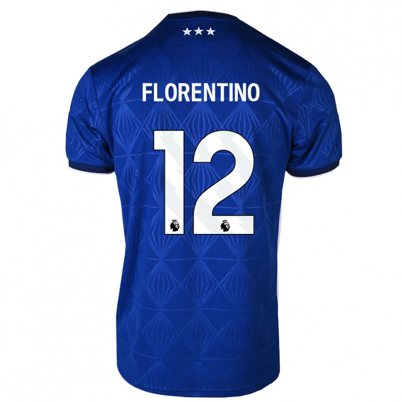 Danxen Kid Florentino Ibrain Morris Luís #12 Mediumblue White Red Home Jersey 2026/27 T-Shirt
