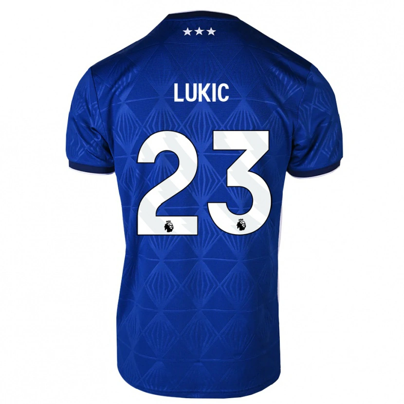 Danxen Kid Saša Lukić #23 Mediumblue White Red Home Jersey 2026/27 T-Shirt