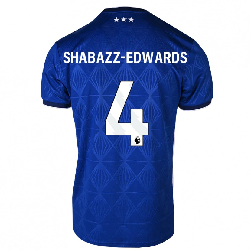 Danxen Kid Walker Shabazz-Edwards #4 Mediumblue White Red Home Jersey 2026/27 T-Shirt