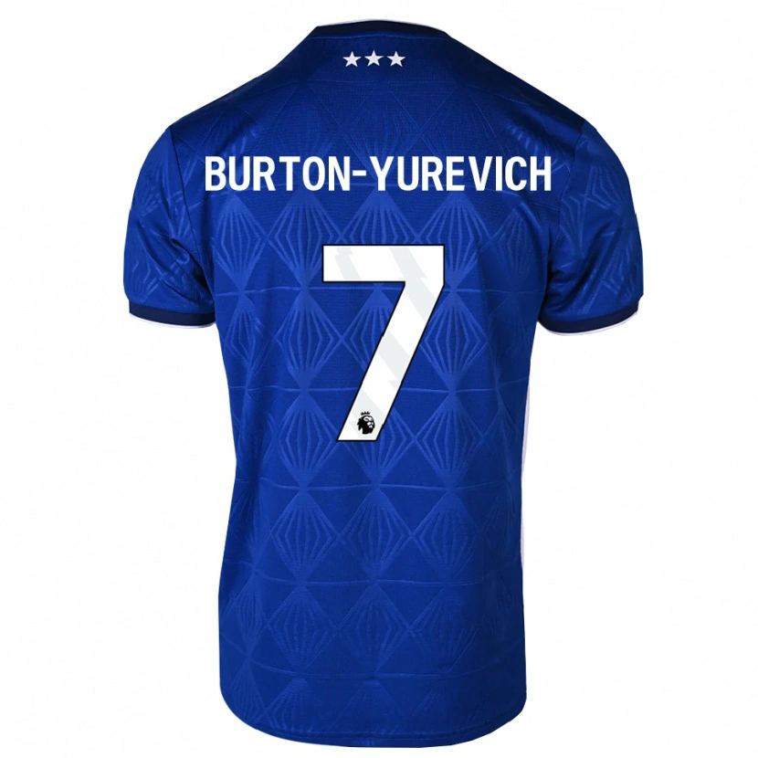 Danxen Kid Roman Burton-Yurevich #7 Mediumblue White Red Home Jersey 2026/27 T-Shirt
