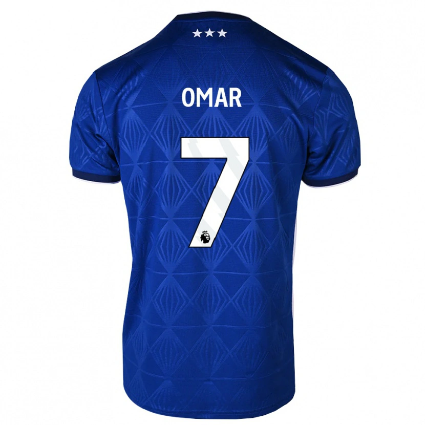 Danxen Kid Ahmed Omar #7 Mediumblue White Red Home Jersey 2026/27 T-Shirt