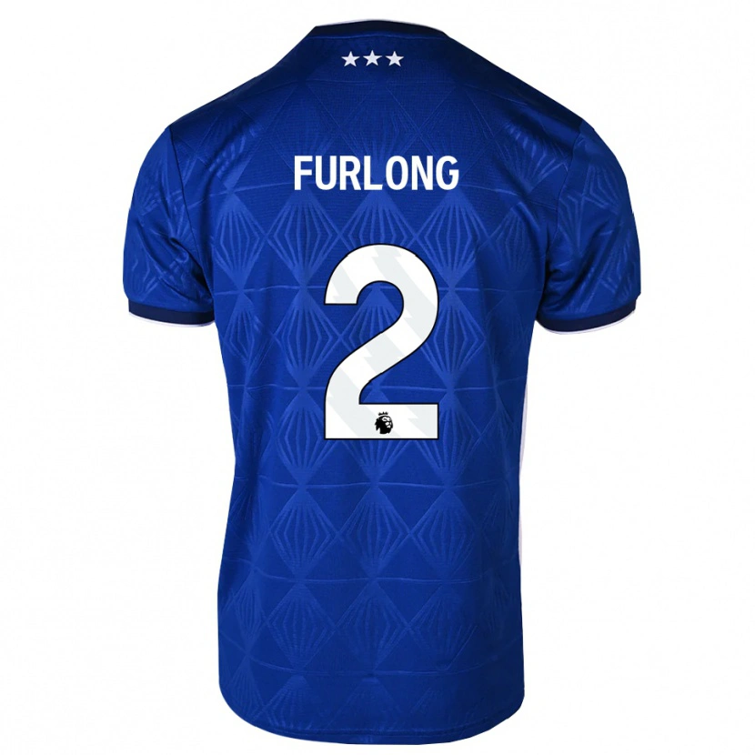 Danxen Kid Darnell Furlong #2 Mediumblue White Red Home Jersey 2026/27 T-Shirt