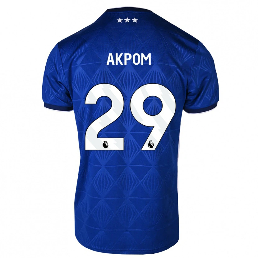 Danxen Kid Chuba Akpom #29 Mediumblue White Red Home Jersey 2026/27 T-Shirt