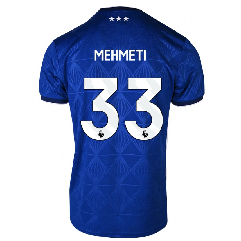 Danxen Kid Anis Mehmeti #33 Mediumblue White Red Home Jersey 2026/27 T-Shirt