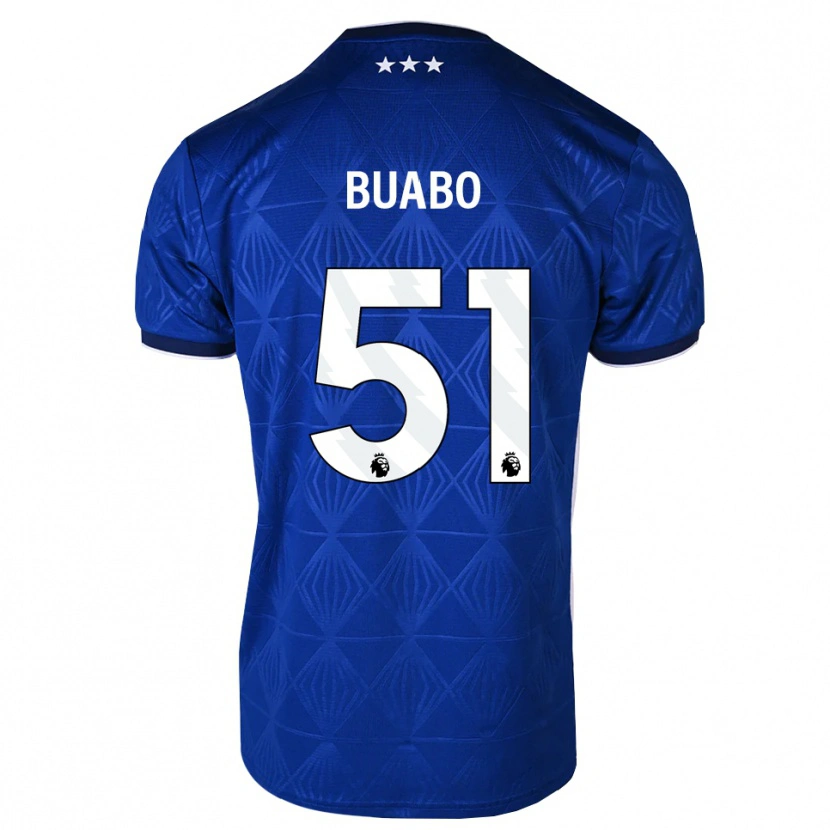 Danxen Kid Gerrard Buabo #51 Mediumblue White Red Home Jersey 2026/27 T-Shirt