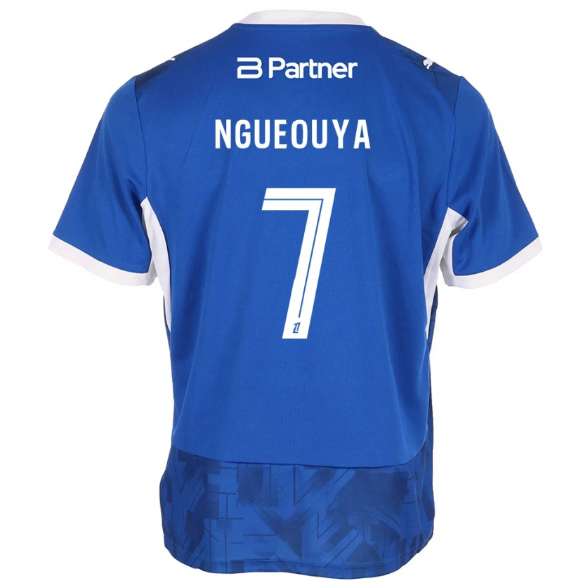 Danxen Kid Anthony N'gueouya #7 Mediumblue White Home Jersey 2026/27 T-Shirt