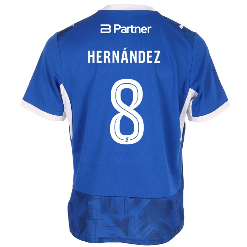 Danxen Kid Pablo Hernandez #8 Mediumblue White Home Jersey 2026/27 T-Shirt