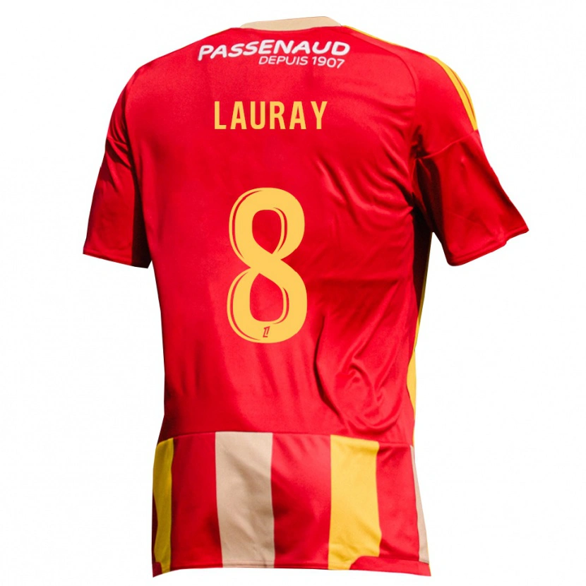 Danxen Kid Alexandre Lauray #8 Red Yellow Green Home Jersey 2026/27 T-Shirt