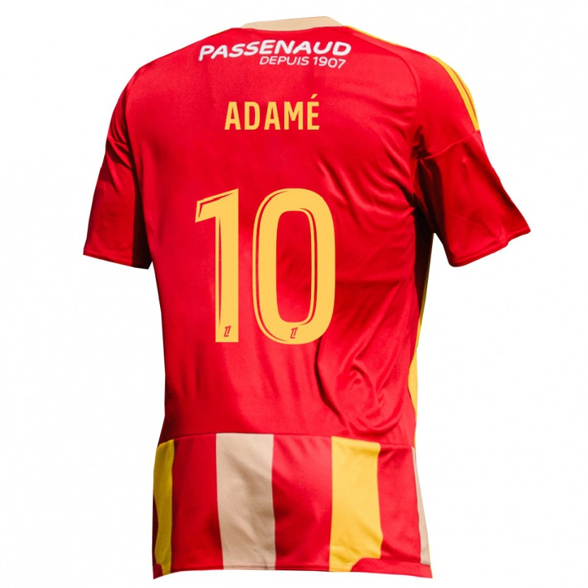 Danxen Kid Niyad Adamé #10 Red Yellow Green Home Jersey 2026/27 T-Shirt