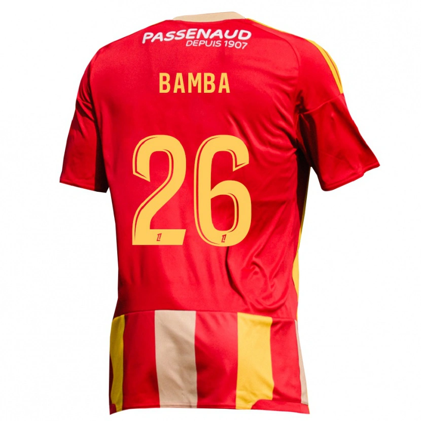 Danxen Kid Rayan Bamba #26 Red Yellow Green Home Jersey 2026/27 T-Shirt