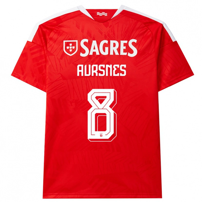 Danxen Kid Fredrik Aursnes #8 Red White Yellow Home Jersey 2026/27 T-Shirt