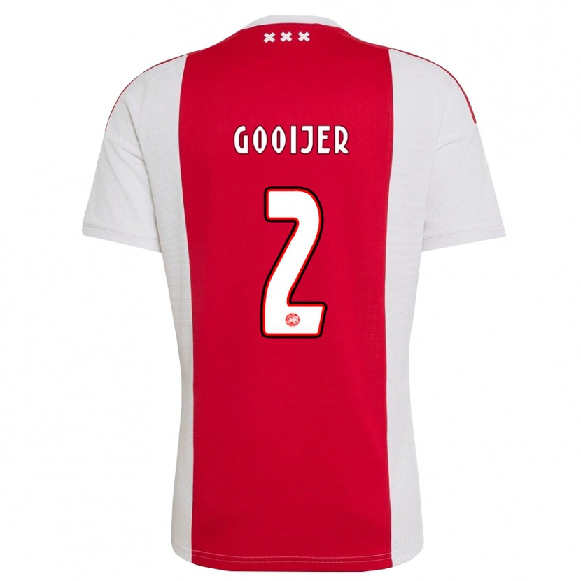 Danxen Kid Tristan Gooijer #2 Red White Yellow Home Jersey 2026/27 T-Shirt
