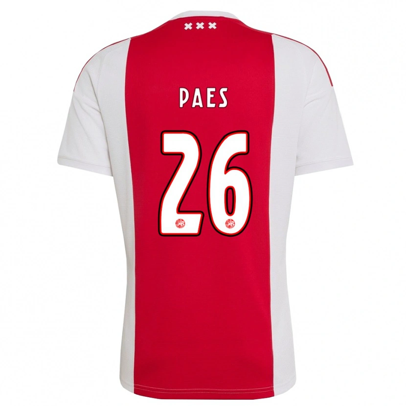 Danxen Kid Maarten Paes #26 Red White Yellow Home Jersey 2026/27 T-Shirt