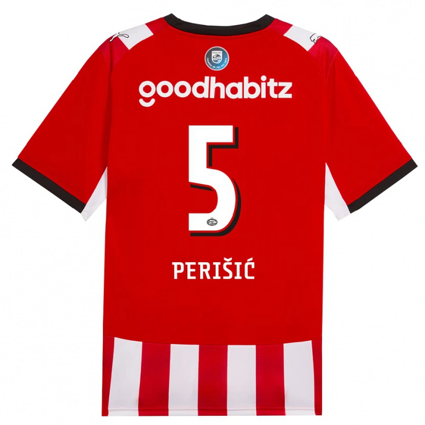 Danxen Kid Ivan Perišić #5 Red White Black Home Jersey 2026/27 T-Shirt