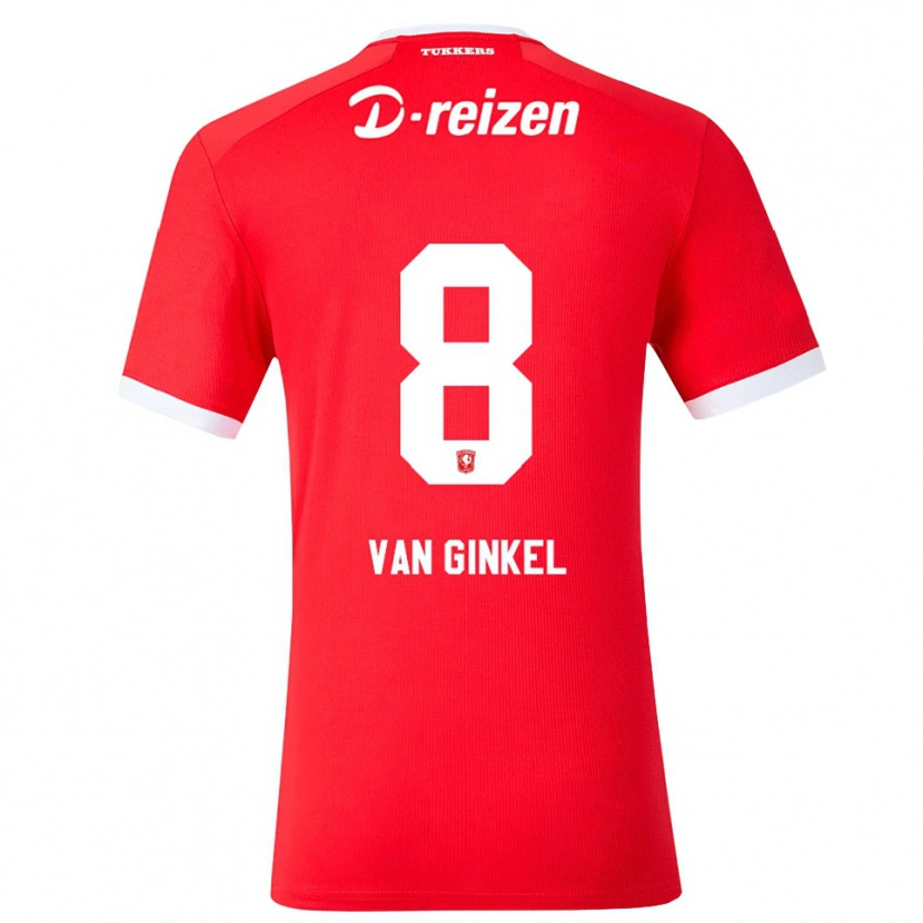 Danxen Kid Danique Van Ginkel #8 Red White Home Jersey 2026/27 T-Shirt